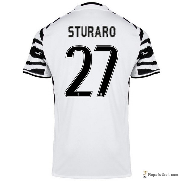 Camiseta Juventus Replica Tercera Ropa Sturaro 2016/17 Blanco